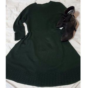 Dark Green Sweater Dress